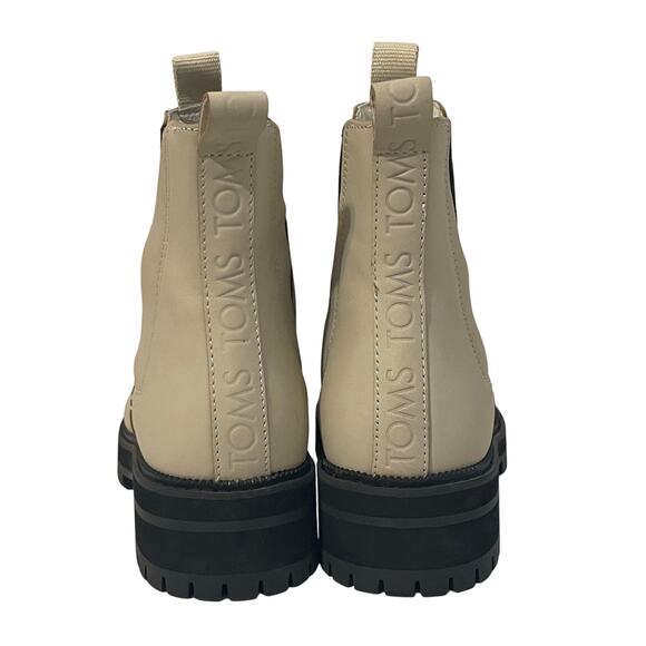 Toms Dakota Chelsea Boots Leather Warm Beige Women's Size 9 - Picture 5 of 13